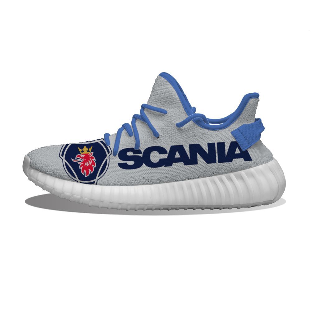 Diy Custom Scania Logo Running Shoes Mesh Printed Mens Womens Trainers Outdoor Sports Sneakers