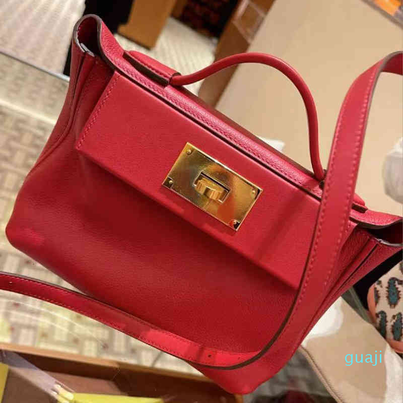

Luxury Brand Bags Handbag Crossbody Shoulder Bag h Home Mini21cm 2021 Women's Versatile One Messenger Multifunctional Hand 5959, Black;red