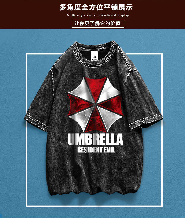 

male teenage summer wear american retro cotton round collars print made old half sleeve ,tee,,polo shirt,, White;black