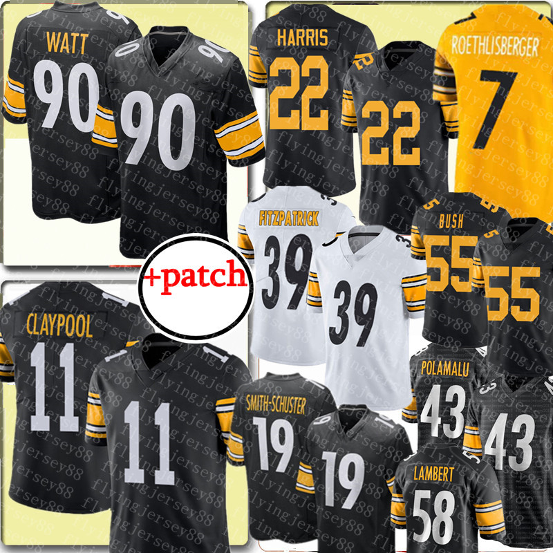 

T.J. Watt Najee Harris Jersey PittsburghSteelersChase Claypool Troy Polamalu Ben Roethlisberger Jerseys Minkah Fitzpatrick Juju Smith-Schuster Joe Greene, Men /s-xxxl {gangren}