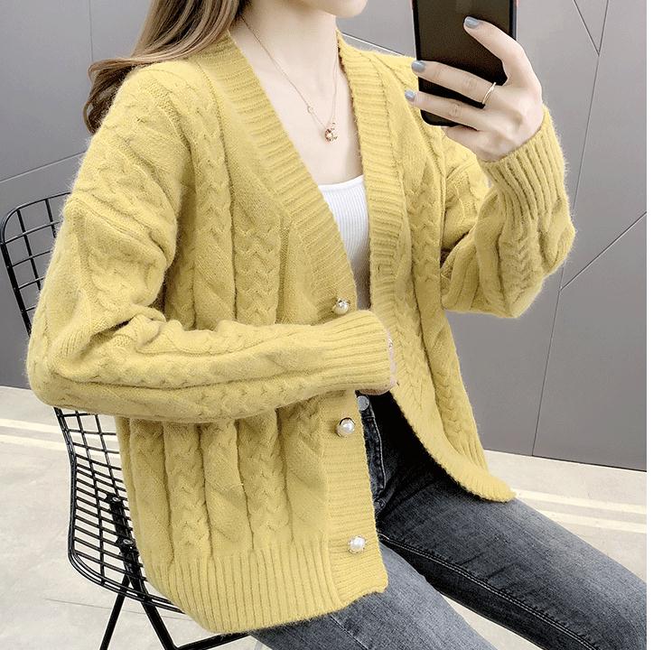 

2021 spring and autumn winter with New style fashion Long sleeve Women' Sweater coat@Q23, Blue