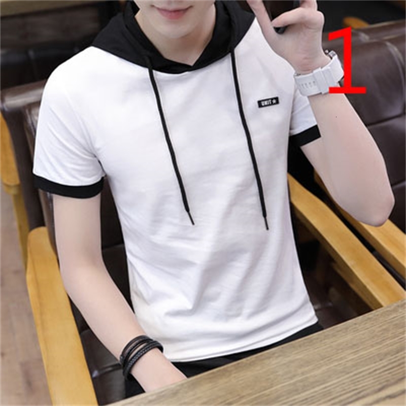 

2021 New Summer Trend Men's Fashion Stretch Bottoming Shirt Tight Round Neck Korean Version of the Self-cultivation Tide A1ri, 13