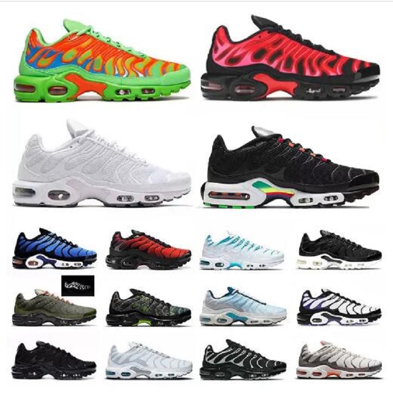 

PLUS TN SIZE US 11 running shoes mens womens tns requin se triple black all white pink blue red green trainers outdoor sports sneakers EUR 36-45, # 8