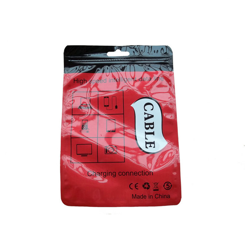 

Colorful OPP PP Poly Retail Packing Boxes for Phone Bluetooth Headphone USB Cable Plastic Zipper Sealed PVC Packaging Bag 10.5*15cm 11*18cm