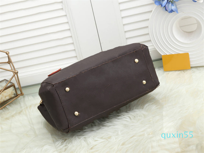 

Luxurys Designers women casual tote bag handbags high quality Famous Classic bags Ladies Handbag Large Monograms Capacity leather Shoulder T, Red letters#41056