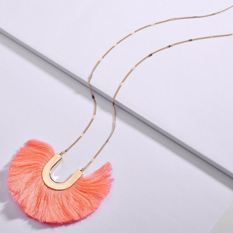 

Pendant Necklaces Arrival Long Chain Cotton Tassel Fringed Pendants For Women Fashion Fall Boho Jewelry Gift