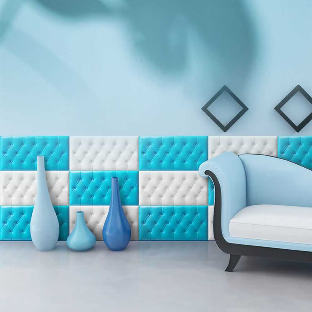 

Decor Bathroom Background Soft Cushion for Bed Headboards Wall Decoration Wall Panels Peel and Stick Foam Wall Sticker G1027