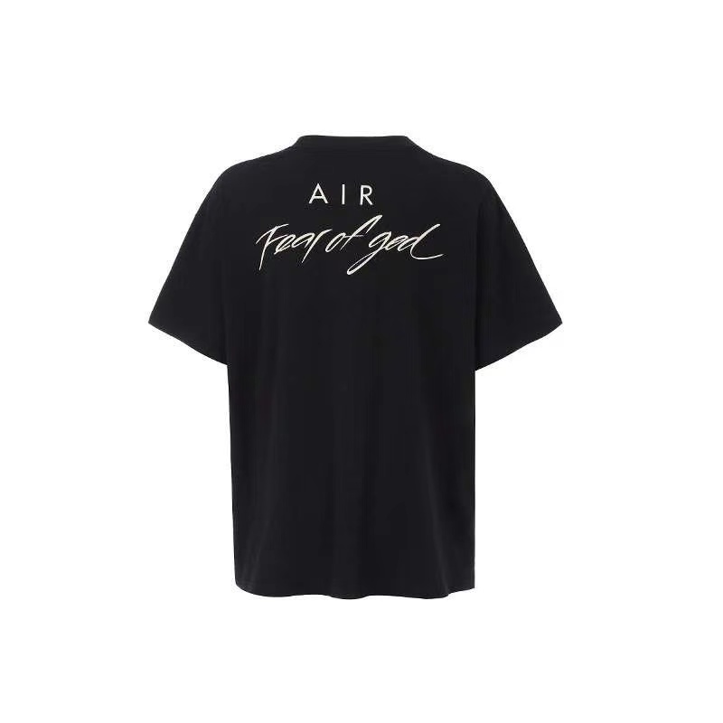 

21SS FEAR OF GOD AIR God T-shirts FOG Oversize Tee for Men Women Brand Collaboration Designer T Shirt Casual Jersey Shirt Hip Hop Skateboard, White