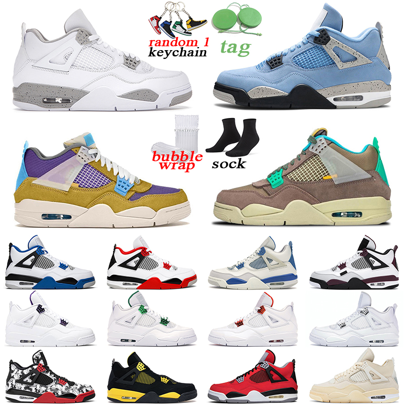 

Jumpman 4 Basketball Shoes men women 4s Bred University Blue White Oreo Black Cat mens trainer, Toro bravo