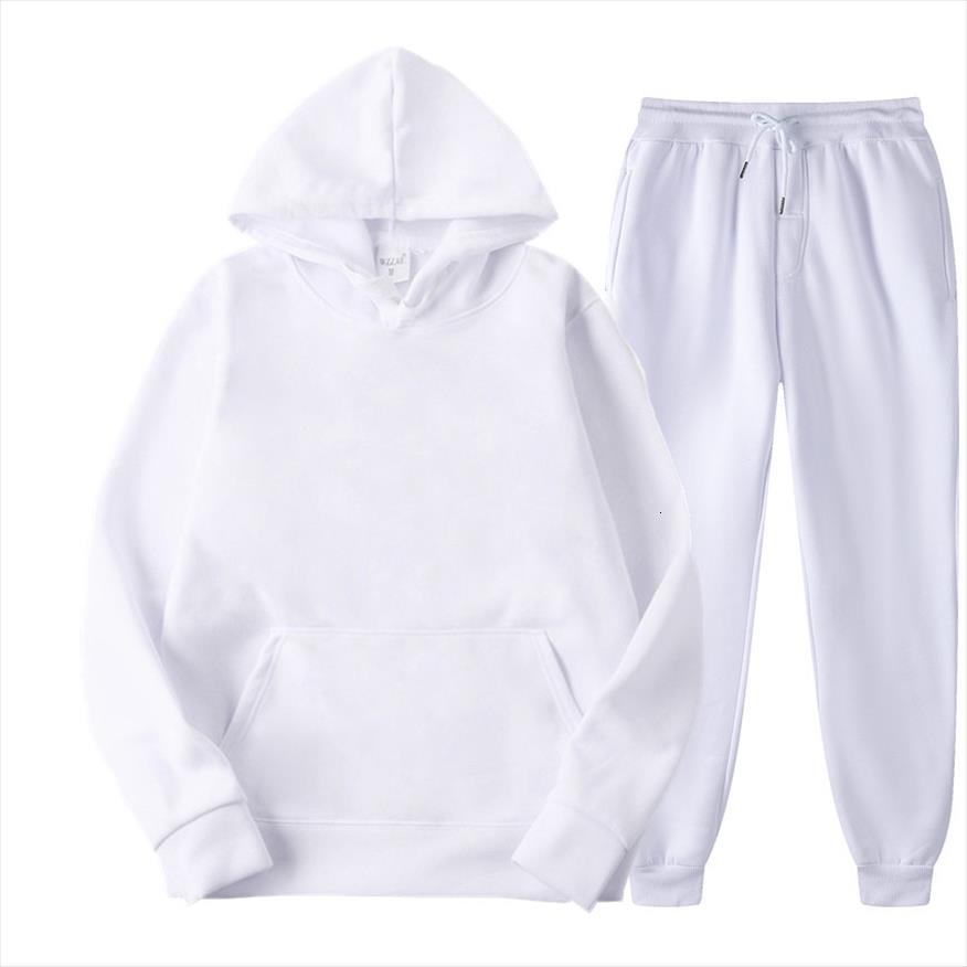 

blank pullover sweater suit men tracksuits european and american womens fashion spring autumn hoodie, Gray