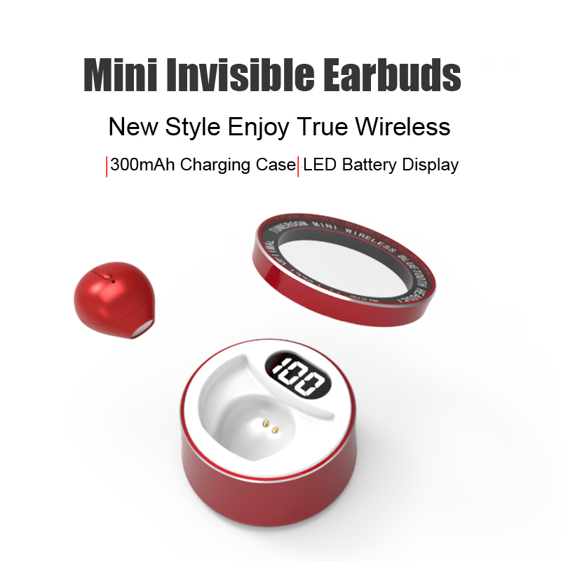 Small Headphones Sleep Wireless Bluetooth Earphones Single Dual Mini Earbuds With Microphone handsfree Earpiece For Samsung Xiaomi Huawei iPhone-image-745482380