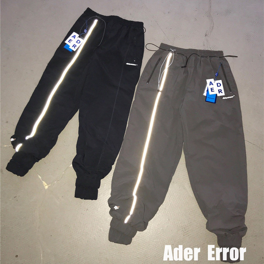 

2021 New Reflective Ader Error Jogger Pants Men Women 1:1 Best Quality Side White Stripe Sweatpants Adererror Tracksuit Trousers W6sw