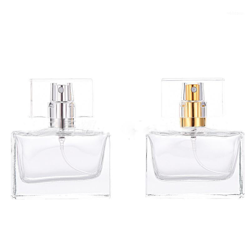 

Storage Bottles & Jars Market 30ml Glass Empty Perfume Bottle Square Spray Atomizer Refillable Fragrance 30 Ml For Travel Size
