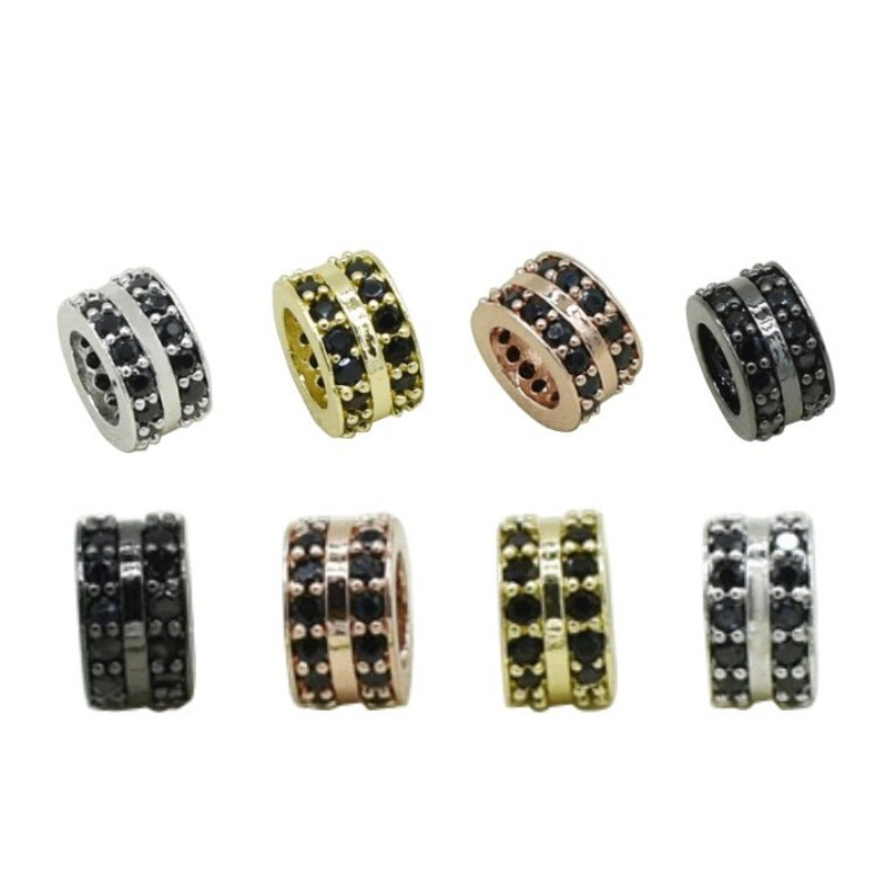 

Classic Design Double Row Drill Copper Spacer Charm for Bracelet Necklace Jewelry Making