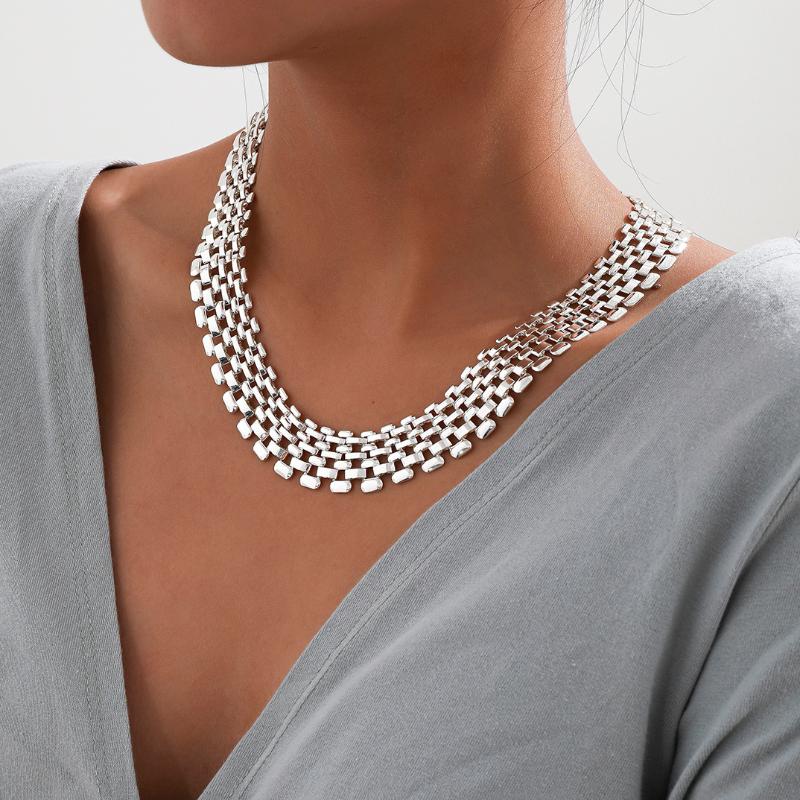 Thick Silver Chain Necklace Men 