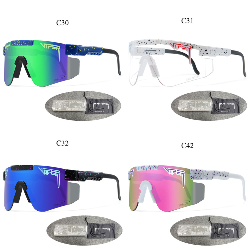 

PIT VIPER BRAND Designer Sunglasses Men UV400 Eyewear Double Legs Male Wide Sun Glasses Fishing Goggles Women Retro Vintage X0716