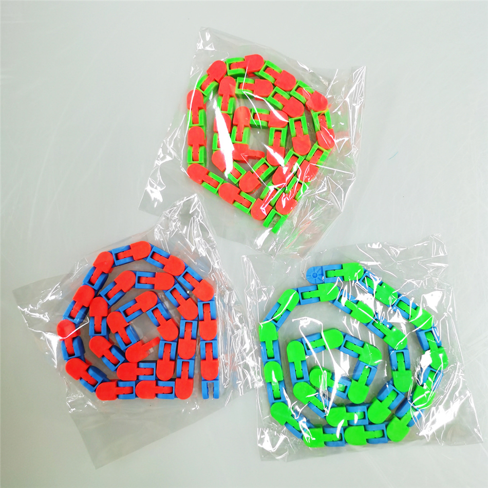 

Wacky Tracks Snap and Click Fidget Toys Puzzles Stress Relief Toys Snake Puzzles for Kids and Adults Party Favours