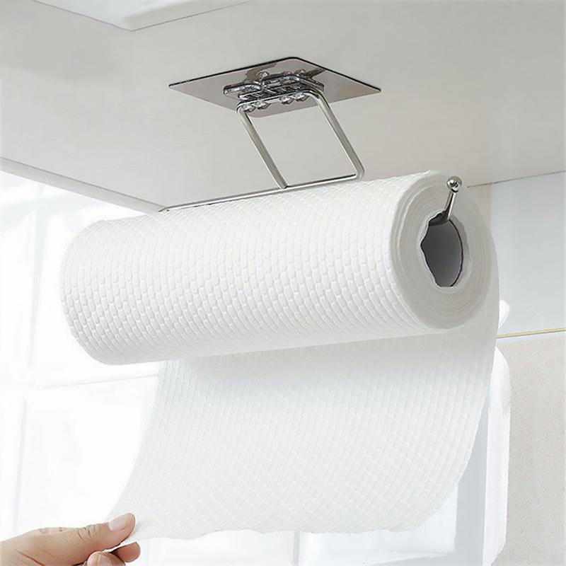 

Kitchen Storage & Organization Toilet Paper Holder Metal Tissue Hanging Bathroom Roll Home Towel Rack