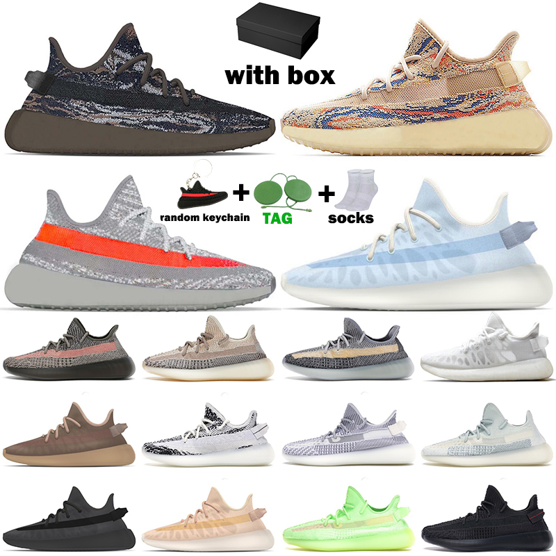 

With Box Authentic Sneakers Kanye Mens Womens Running Shoes Big Size Us 13 MX Rock Oat Mono Ice Cinder Ash Blue Black Beluga Reflective White Zebra Trainers EUR 36-48, # eliada 36-48