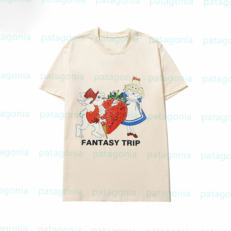 

Simple And Luxurious Mens T Shirts Man Woman Cartoon Printing Tees Men Fashion Short Sleeve Tops Size S-2XL, White