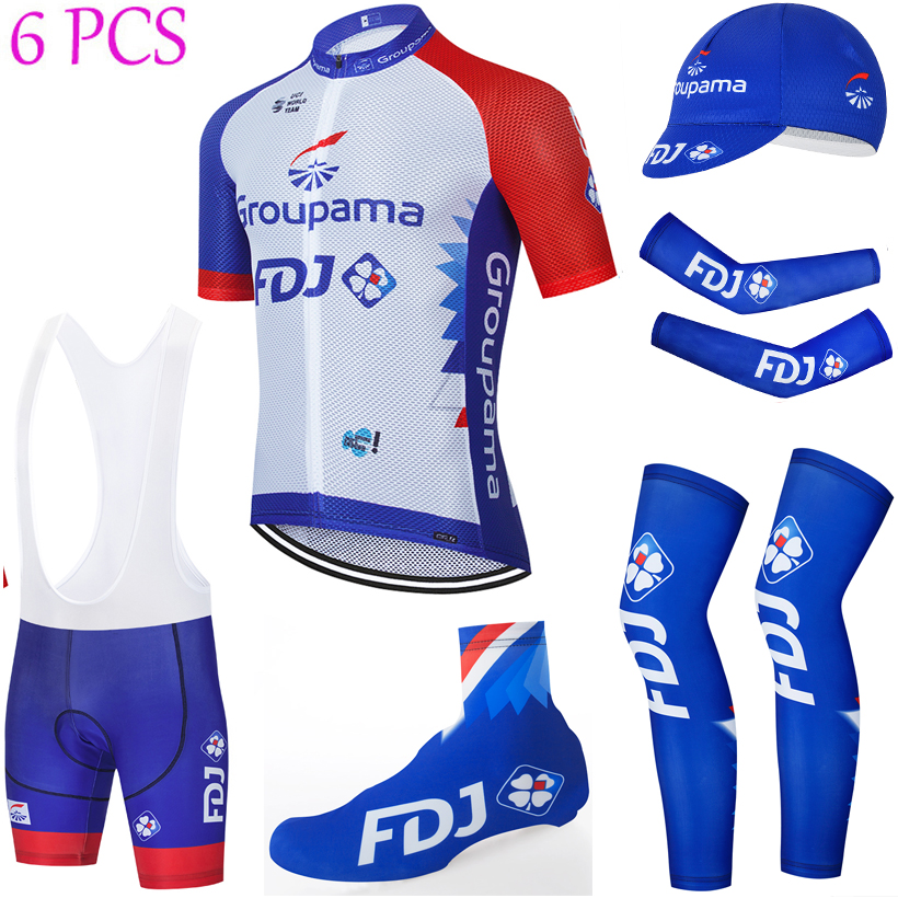 

Full Set TEAM New FDJ Cycling Jersey 20D Bike Shorts Sportswea Ropa Ciclismo Summer Quick Dry Pro BICYCLING Maillot Bottoms Wear, Blue