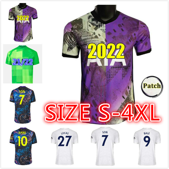 

21 22 Tottenham KANE SON BALE BERGWIJN DELE SPURS Soccer Jerseys 2021 2022 LUCAS Football kit shirt goalkeeper gk tops sets uniform with, Black;yellow