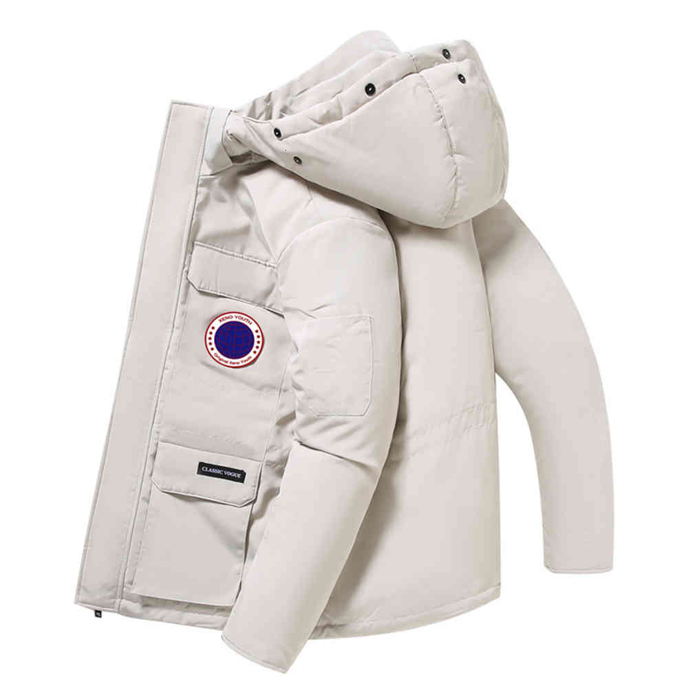 

Goose Canadian Coat Canadian down jacket male and female couples large thickened Parker enlarged, Black