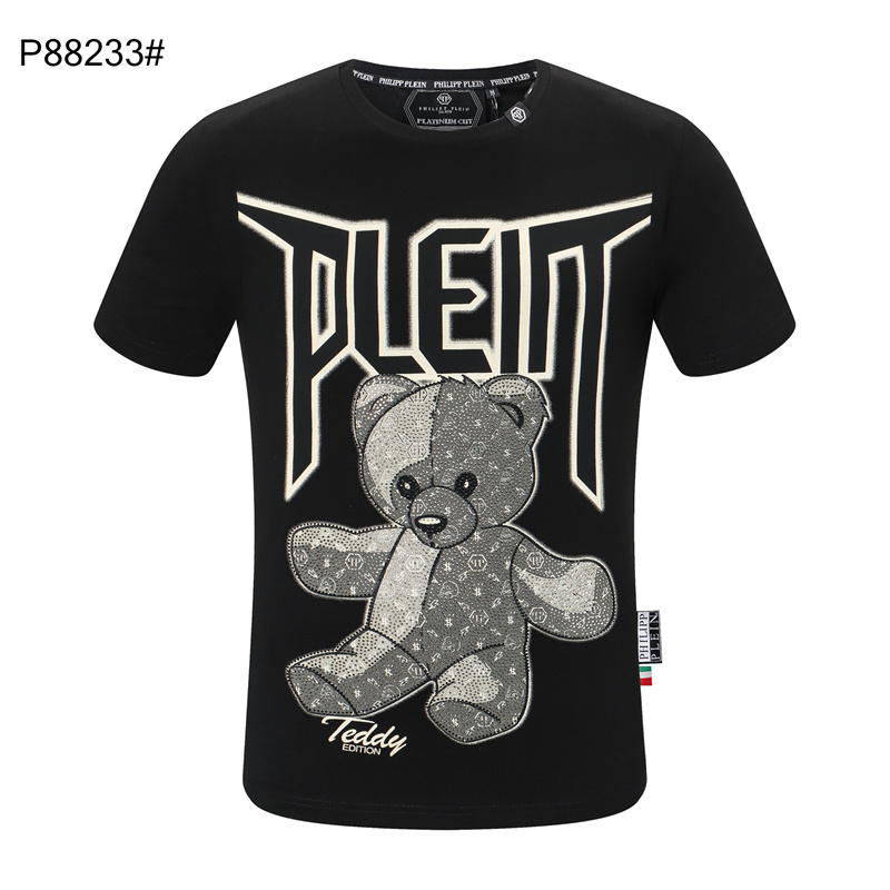 

2021 Plain Men T Shirts Cotton Women Clothes Funny Short Sleeve O Neck Tees Printing Phillip T-Shirts PP top55, Ivory