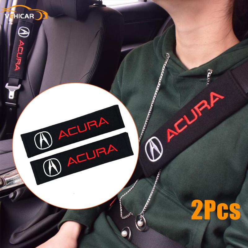 Safety Belts & Accessories VEHICAR 2pcs Car Seat Belt Pads Shoulder Strap Cover For Auto Decoration Universal-image-744185578