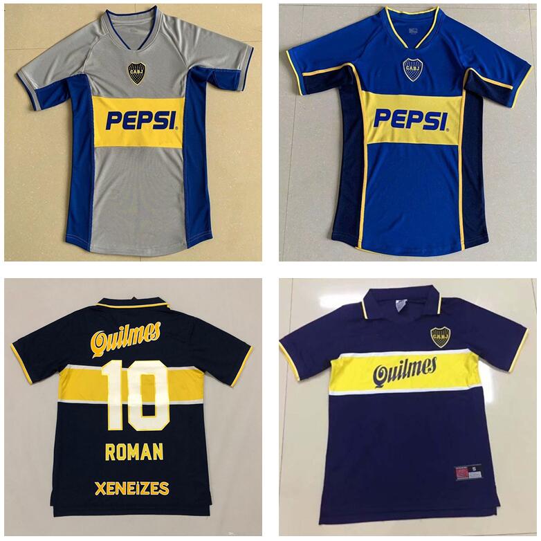

Top 97 98 boca juniors Retro Soccer Jersey ROMAN GAGO 97 99 Football Shirts 2001 2002 2005 Camiseta de Futbol vintage RIQUELMEDSA, Orange