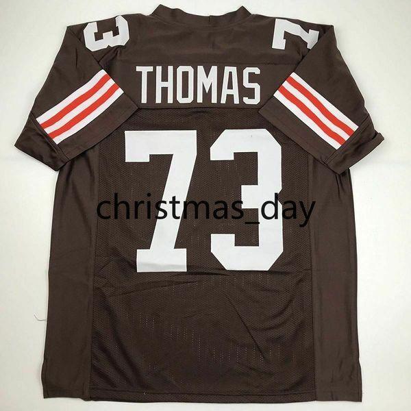 

Stitched custom Joe Thomas football jersey Customized Any name number Stitched Jersey XS-5XL, Black;blue