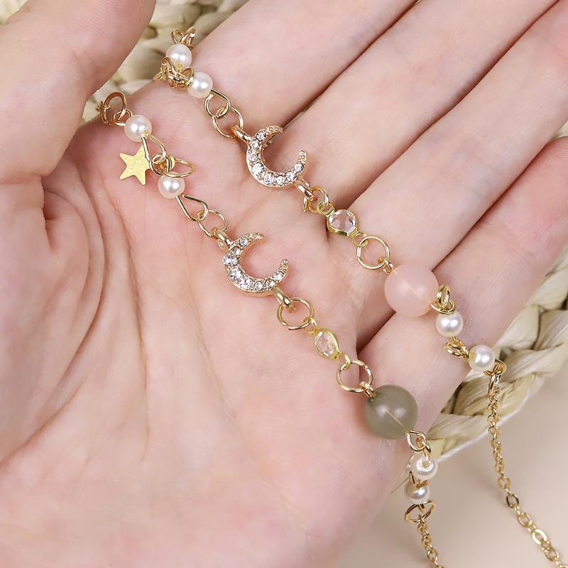 

Link, Chain Charm Women Jewelry Bracelet Korea Retro Star Valentine Day Gift Color Charming Handmade Beaded Accessories