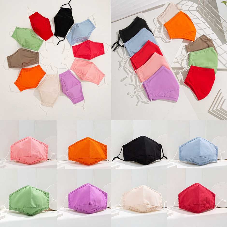 

Protective Cotton Face Candy Color Anti Dust Masks Washable Reusable Mask Women Men Summer Thin 10 Colors Hha1476