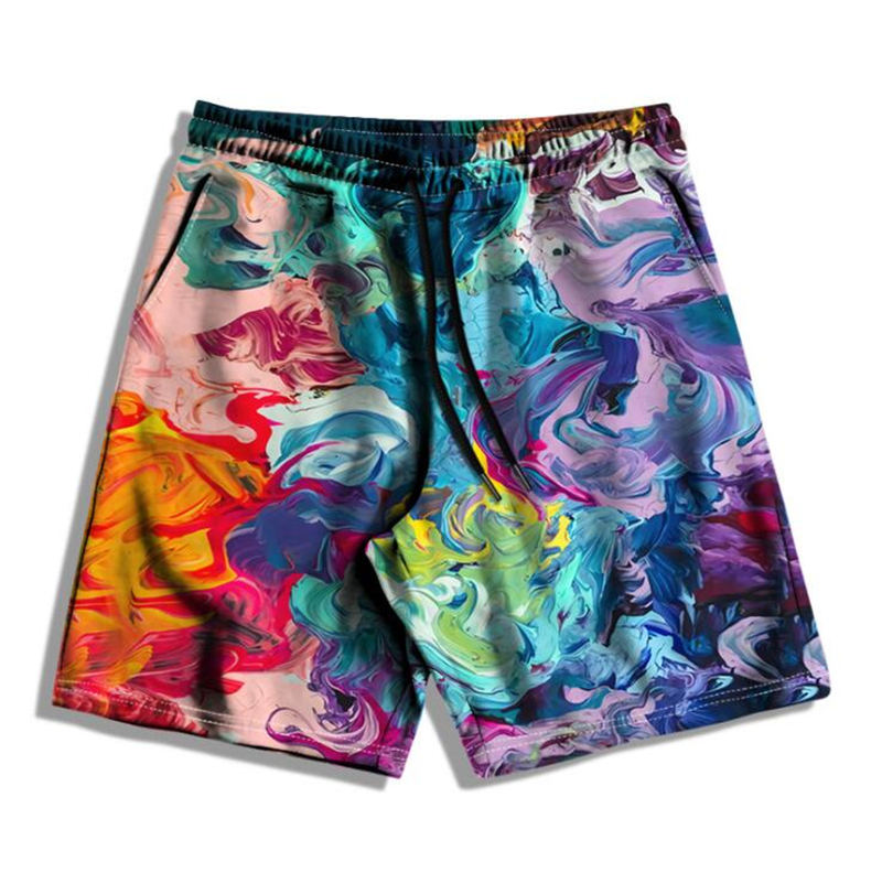 

Summer Beach Shorts Outdoor Leisure Sports Men's Women's Swimming Pants Mens Short Fashion Women Print Loose Clothing, Wj06
