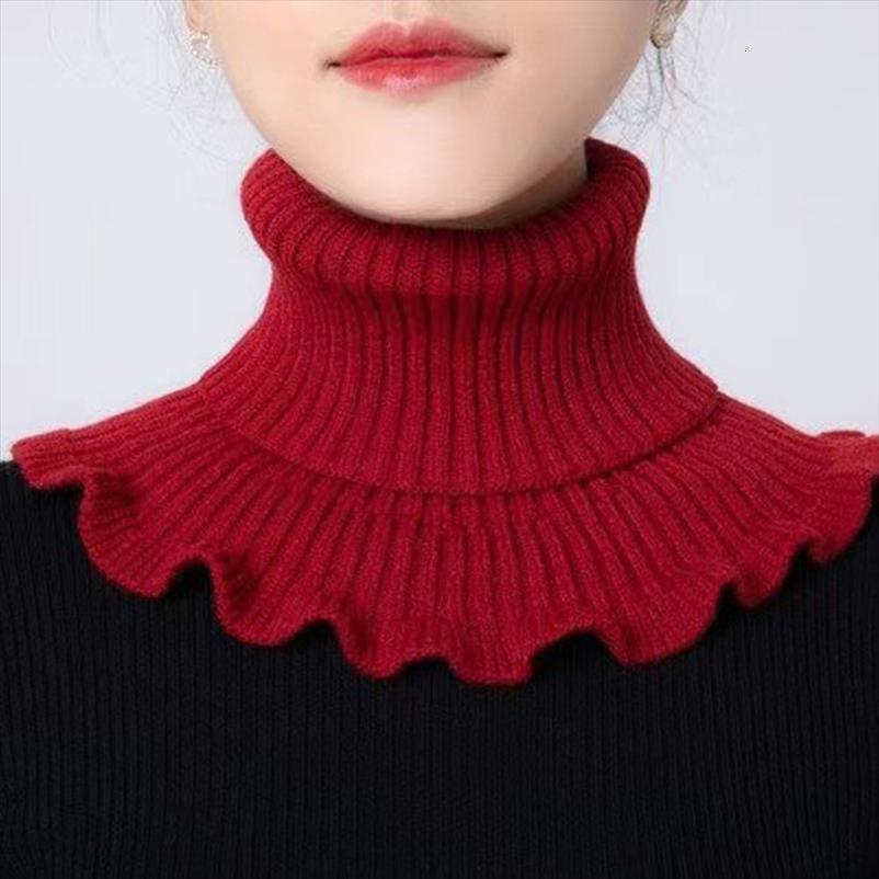 

Knitted Neck Warmer Winter Pullovers Women Sweaters Tops Jumper Turtleneck Shirt Long Sleeve Loose Sweater, White;black