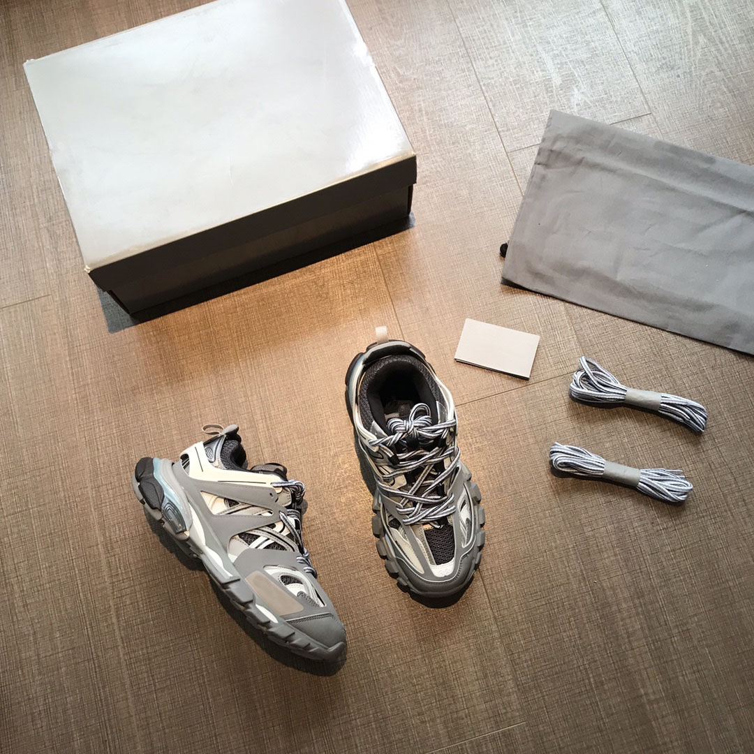 

2021 New Track Sneaker Mesh Nylon Sports Casual Shoes Size 36-45 with Box, Photo color5