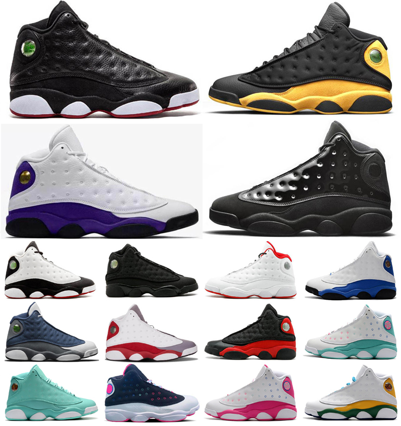 

2021 Court Purple 13s Basketball Shoes Men Women Jumpman 13 Dark Powder Blue Red Flint Trainers CNY Playground Chicago Island Green Sneakers 36-47