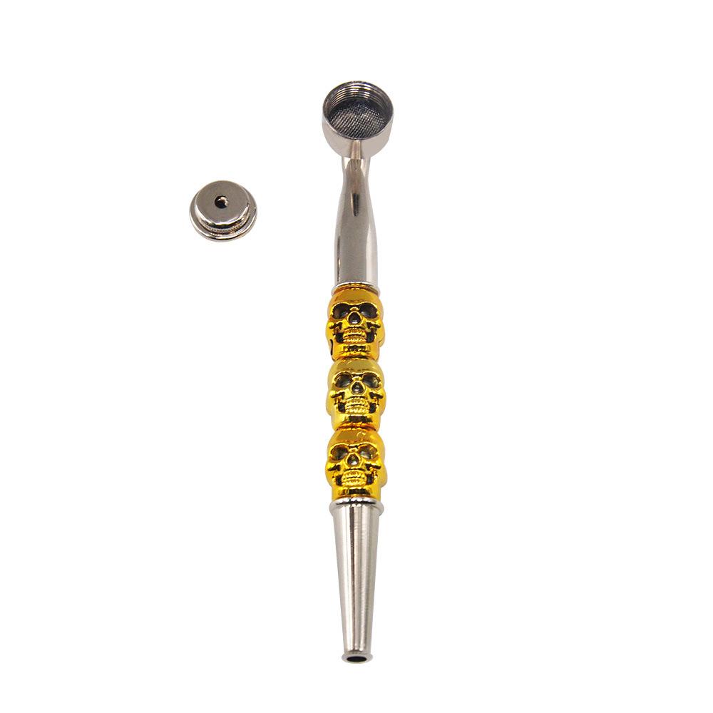 

New fashion design multi colour skeleton removable, replaceble and easy cleaning metal tobacco tool