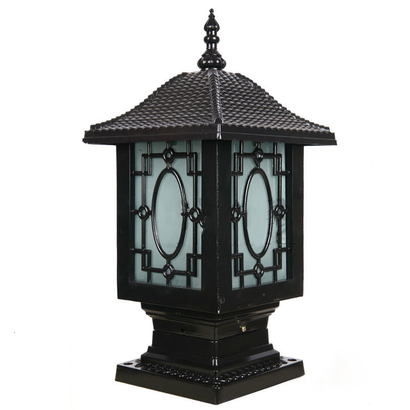 

2021 New Europe Surrounds Wall After Column Headlights Garden Light in the Open Air Proof Drain Water Retro Villa Bra Backyard Lights 5zta