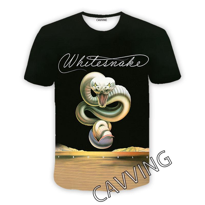 

Men' T-Shirts CAVVING 3D Printed WHITESNAKE Band Casual Hip Hop Tshirts Harajuku Styles Tops Clothing For Men/women, 02