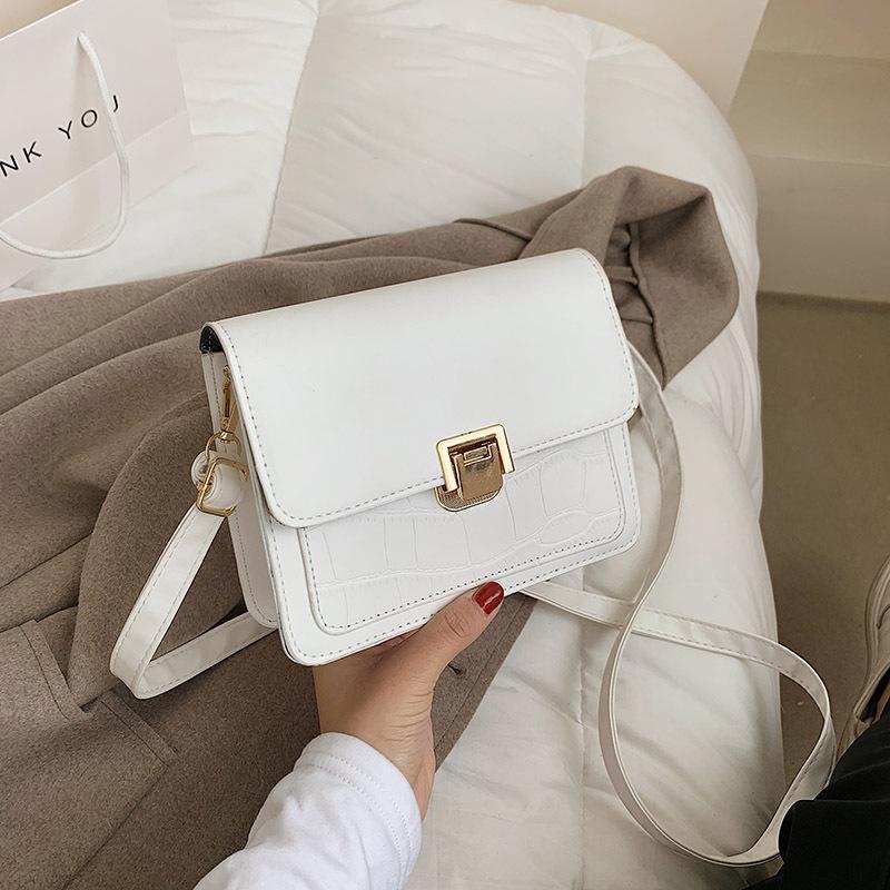 

OLUOLIN Women Crossbody Bags High Quality PU Leather Shoulder Messenger Bags Fashion Flap Handbag Female Simple Totes, Black