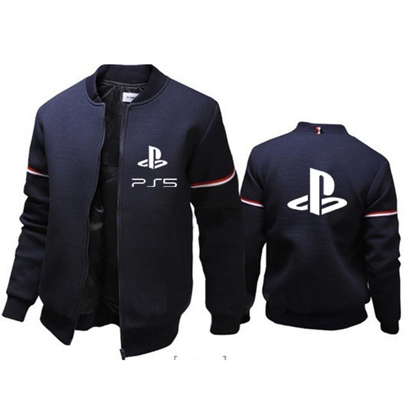 

Men' Hoodies & Sweatshirts Spring PlayStation Logo 2021 Cardigan Men Sport Car Tops Jacket Print Punk Clothing Zipper Casual Sweatshirt Coa