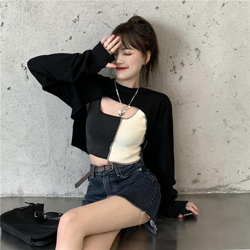 

Women's Hoodies & Sweatshirts Female Korean Kawaii Cute Loose Lazy Chic Sweatshirt Japanese Harajuku Ulzzang Vintage Clothing For Women, Black