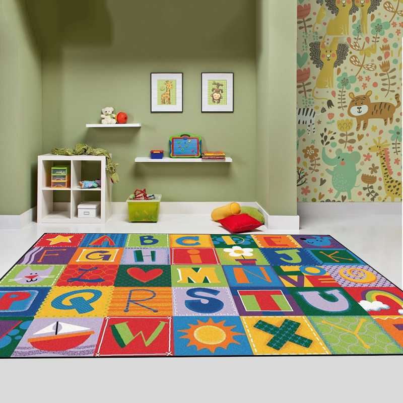 

Carpets Educational Mats For Children 3D Printing Carpets, Corridor Door Mats, Non-slip Bathroom Children's Room Absorption