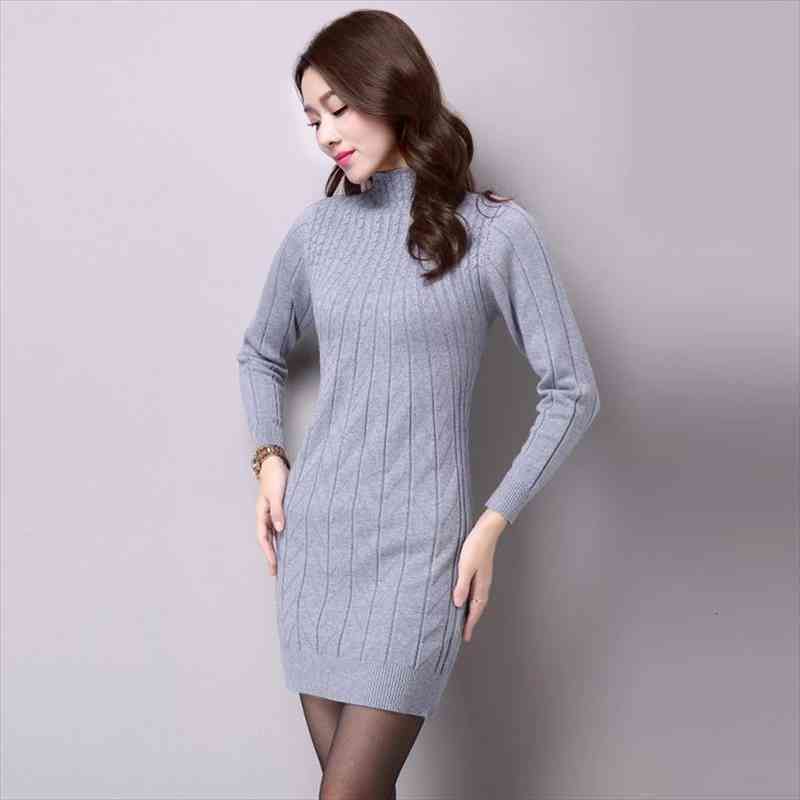 

warm sweaters pullover women clothing autumn winter medium long turtleneck knitted sweater female casual, White;black