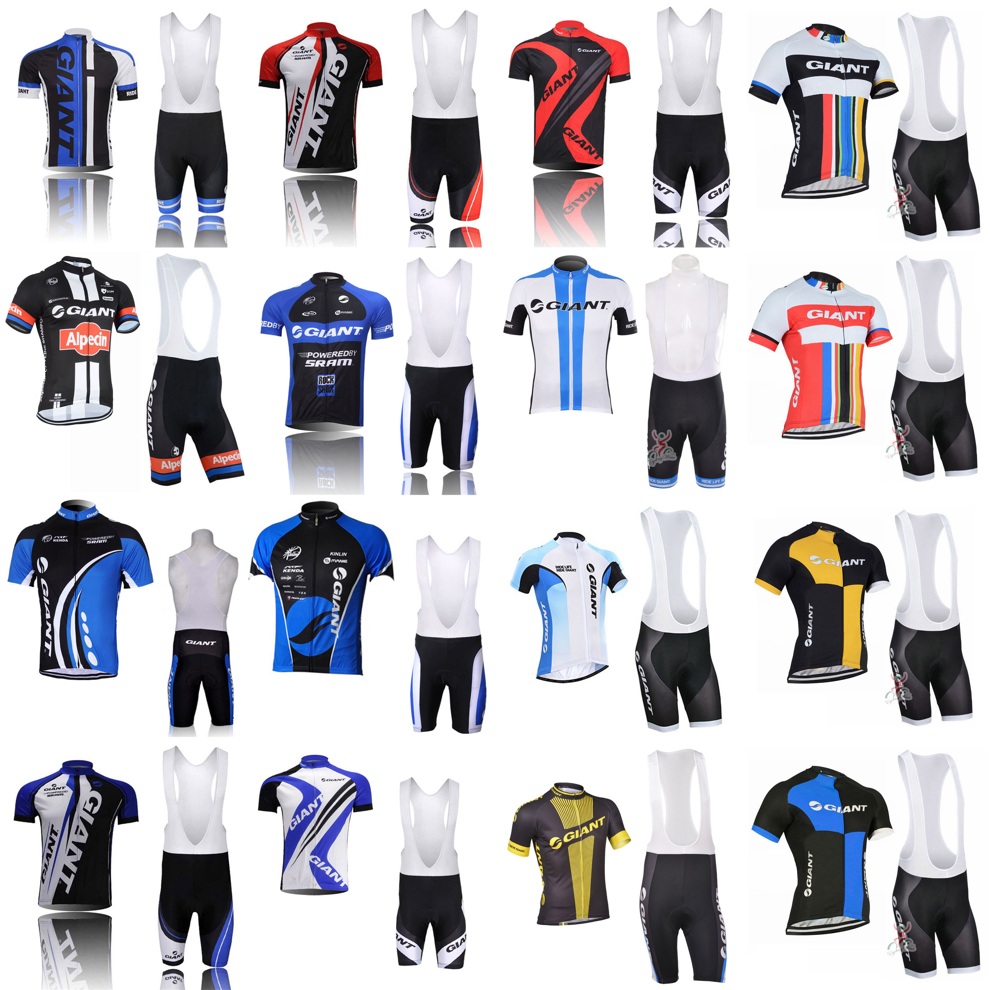 

GIANT team Cycling Short Sleeves jersey shorts sets Bicycle Clothing Cycling Jerseys Tops+ 3D Gel Padded Shorts D1311, 01a