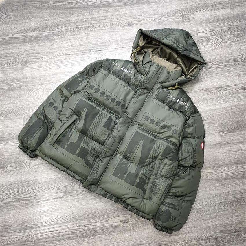

2021 New Winter Cav Empt C.e Er Jacket Parkas Men Women Heavy Fabric Fashion Cavempt Coats Outerwear Clothes Evtx