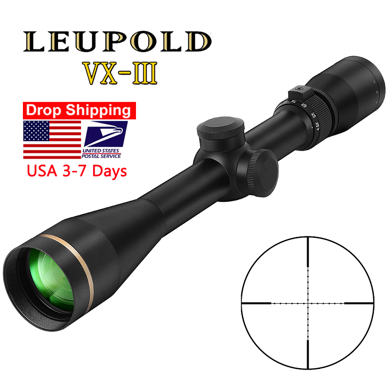 

LEUPOLD VX-3 4.5-14X40mm Riflescope Hunting Scope Tactical Sight Glass Reticle Rifle Sight For Sniper Airsoft Gun Hunting