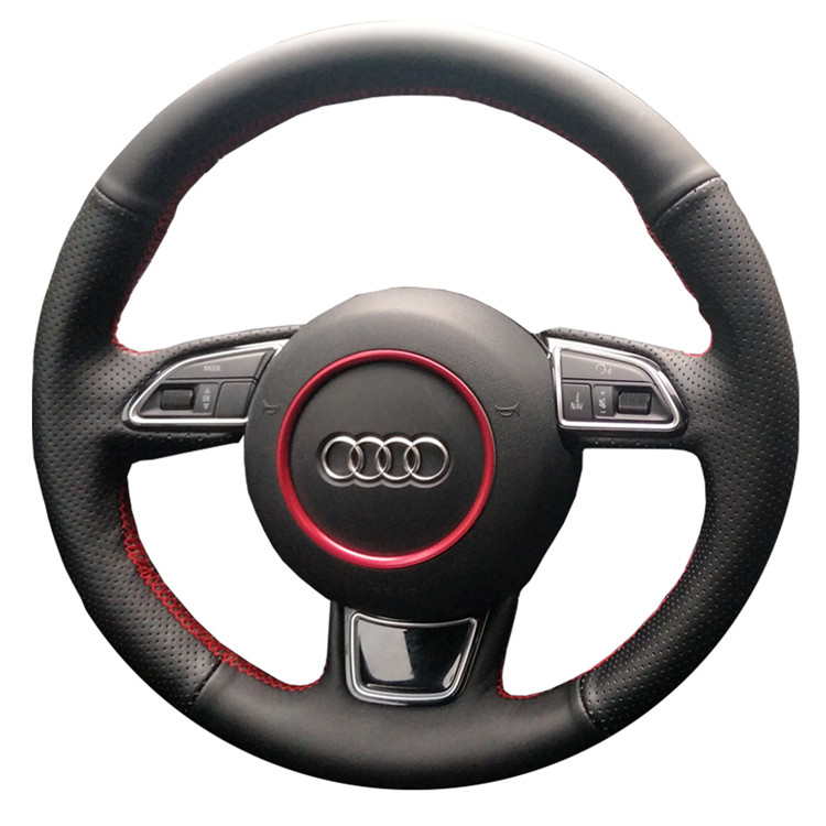 

Hand Sewn Suede Steering Wheel Cover for Audi A1a3a5q3q5q7s3s5