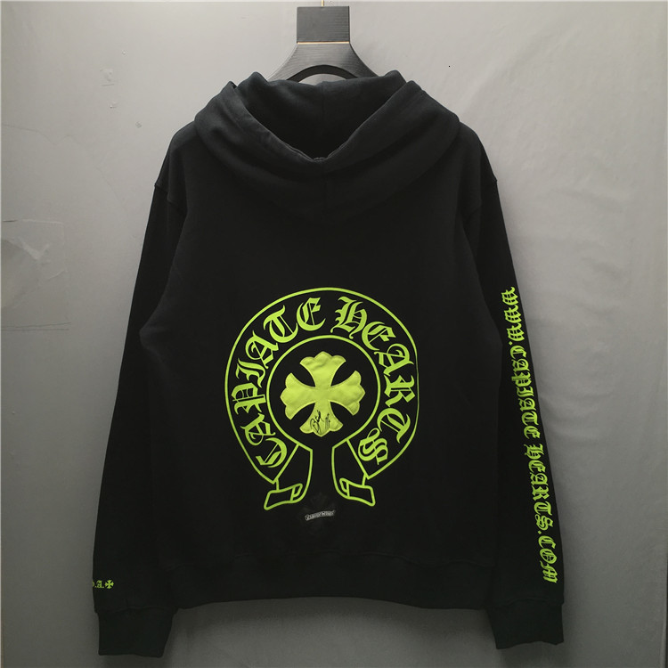 

Chrome Chromehearts Qiudong New Net Red Ins Super Fire Pu Leather Cross Hooded Sweater Men's and Women's Loose Coats, Black;brown